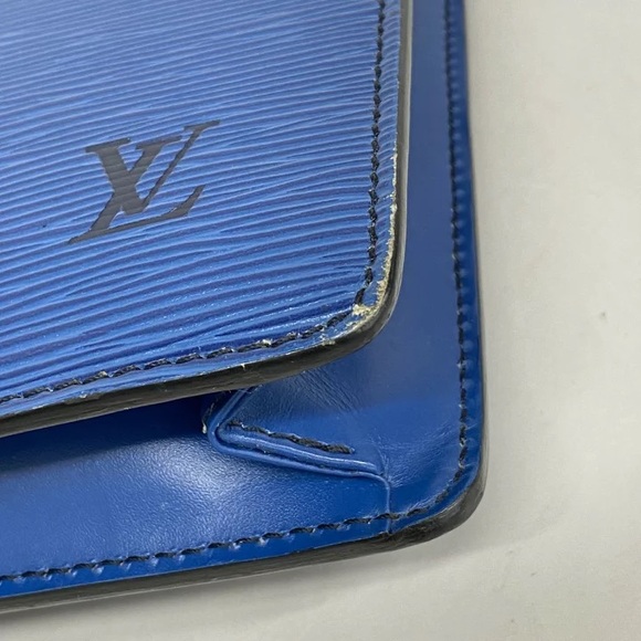 Authentic Louis Vuitton Epi Blue leather Porte documents briefcase unisex - Picture 3 of 12